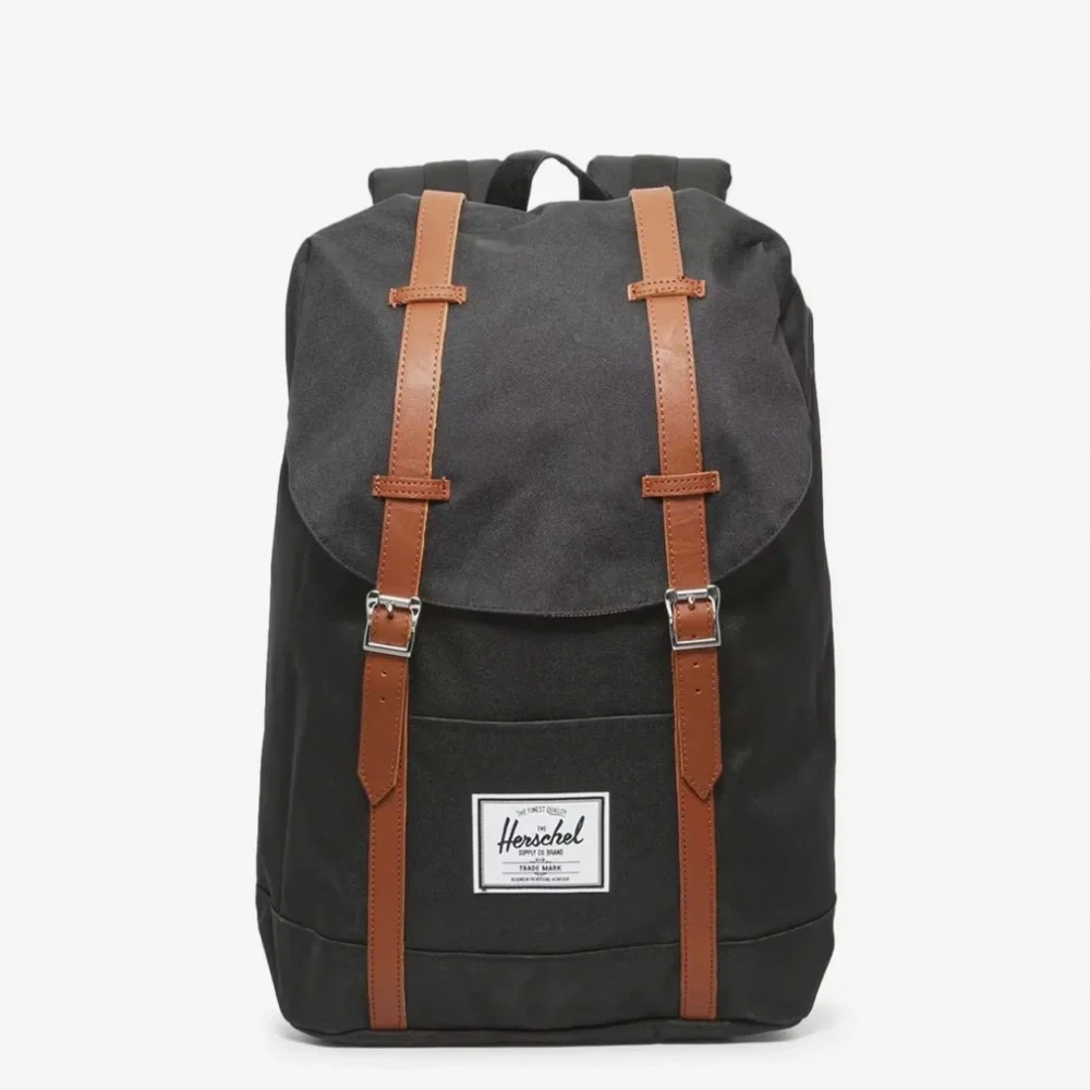 black leather backpack shoulder straps CAD26LURES&TACKLE and hands Dad's Gift - Custom Reel Option:No Reel